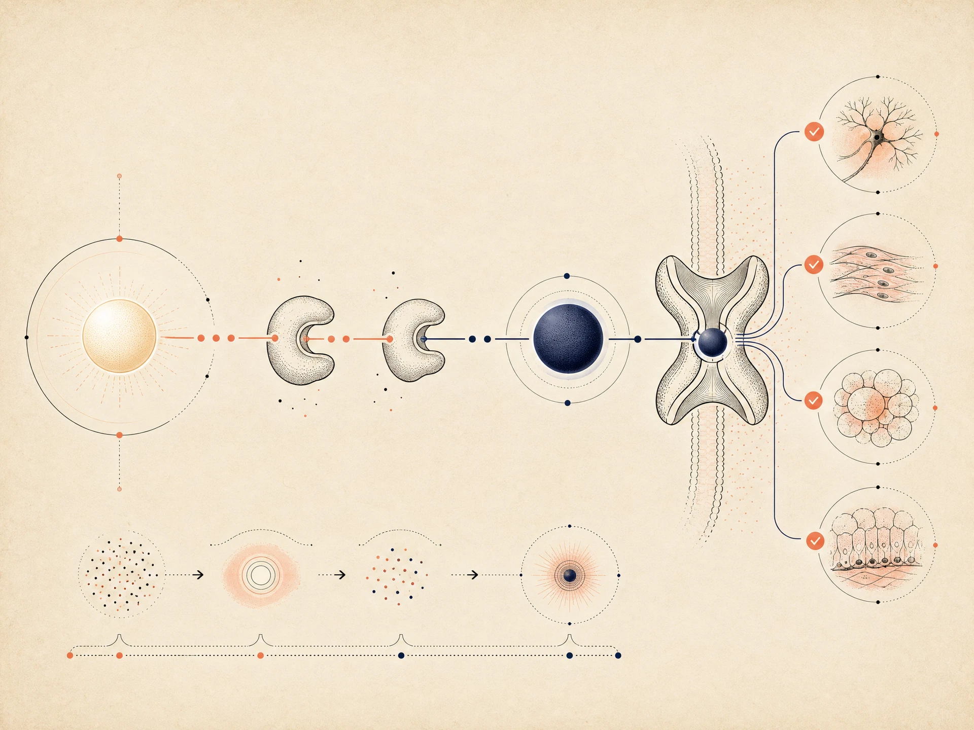 Abstract educational article visual