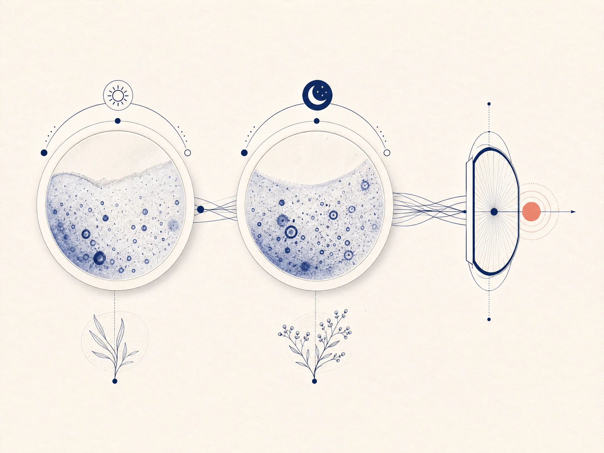 Abstract educational article visual